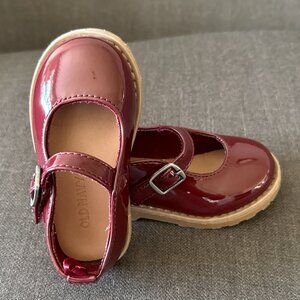 EUC Old Navy Maroon Mary-Jane Shoes Toddler Size 5